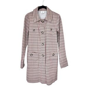 🤎CAbi Women's Houndstooth Trench Coat Size XS